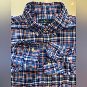 Ralph Lauren- cotton plaid button up shirt Size XL (classic fit)